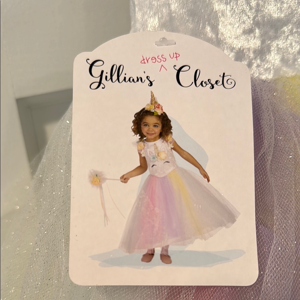 Whimsical Pink and White dress up Costume with Tulle Skirt - Picture 5 of 7